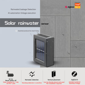 Solar Rainwater Sensor Zigbee 3.0 Tuya Rain/Leakage Detector