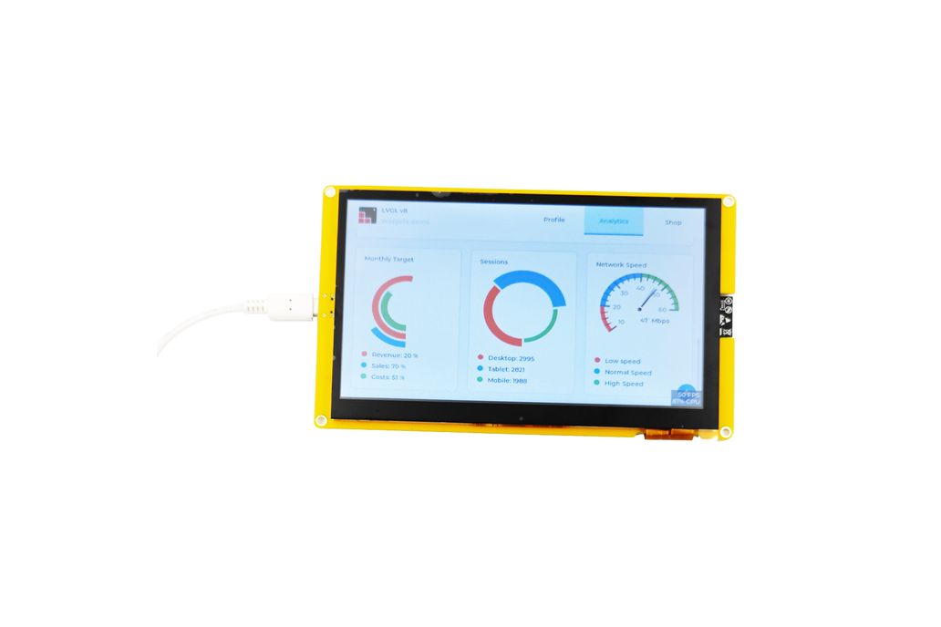 ESP32-S3 7 inch Arduino LCD LVGL development board product image 1