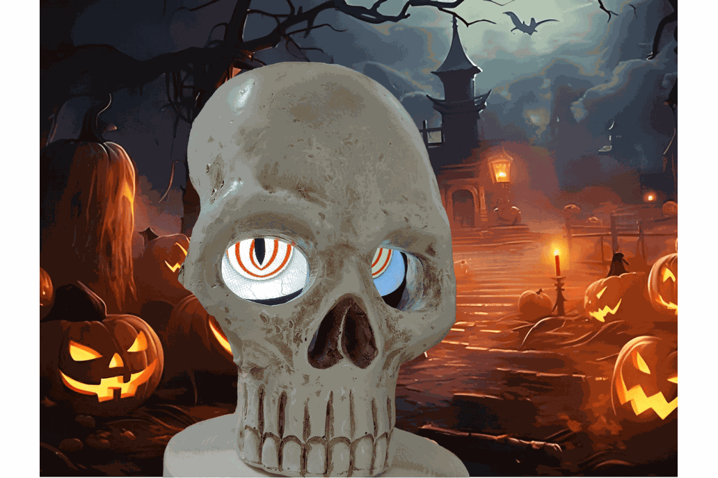 Halloween Electronic Eye Skull with App Control product image 3