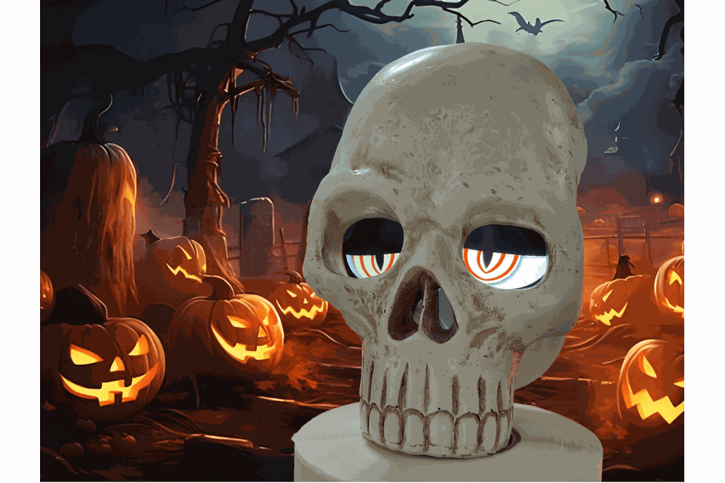 Halloween Electronic Eye Skull with App Control product image 4