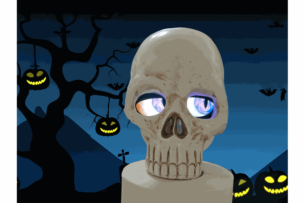Halloween Electronic Eye Skull with App Control product image 5